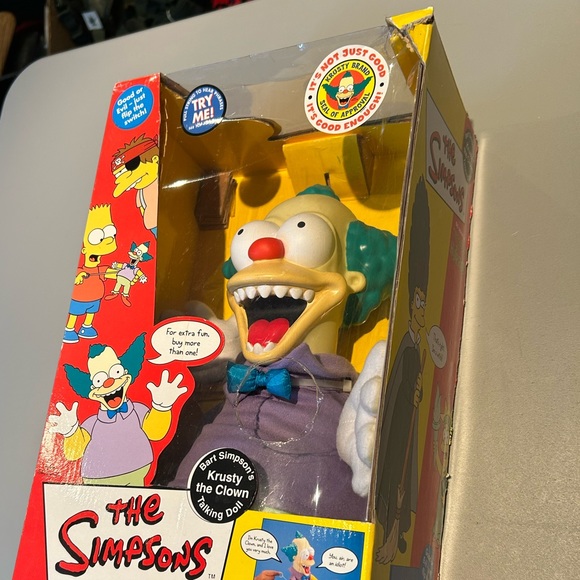 The Simpsons Krusty the Clown Talking Doll Treehouse of Horror Y2K Rare - Picture 6 of 16